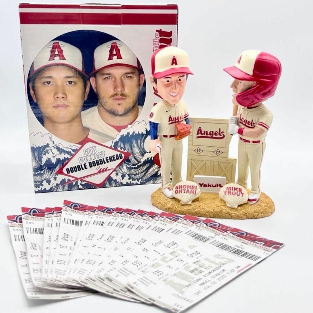 大谷翔平選手 マイクトラウト選手 bobblehead バブルヘッド 大谷翔平選手 マイクトラウト選手 bobblehead バブルヘッド