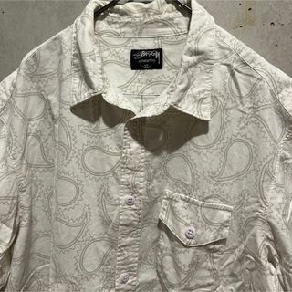 ステューシー(STUSSY)の激レア90's oldstussyステューシーペイズリー総柄オープンカラーシャツ(シャツ)