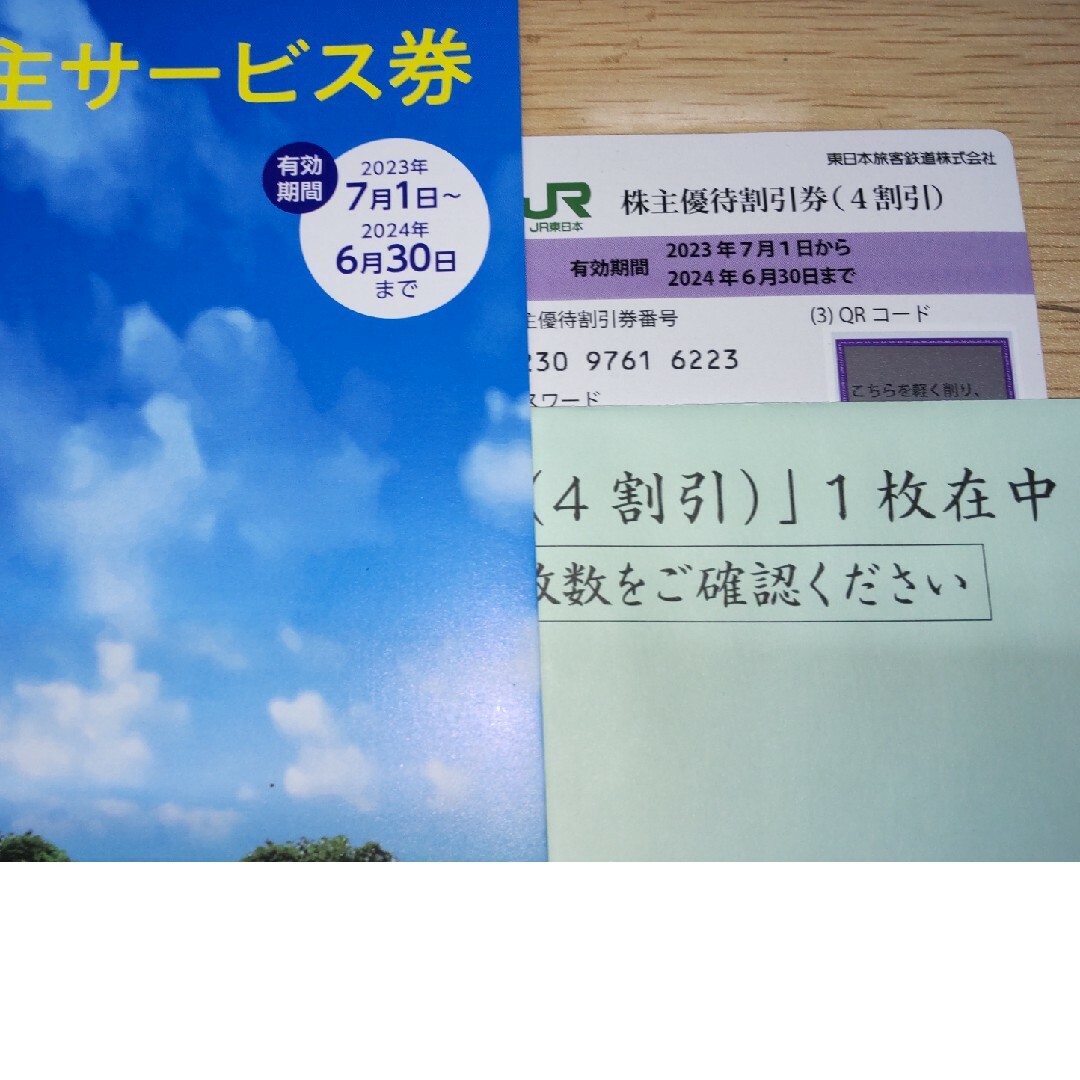 JR東日本株主優待割引券 チケットの優待券/割引券(その他)の商品写真