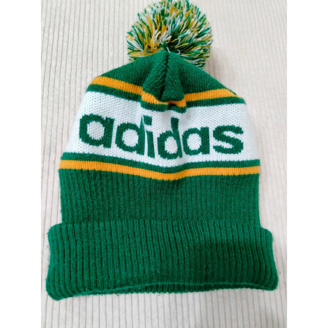 adidas(アディダス)の90s adidas アディダス ニット帽 レトロ メンズの帽子(ニット帽/ビーニー)の商品写真