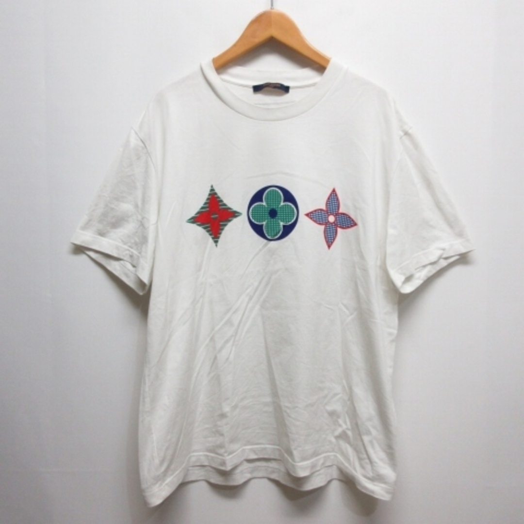 ルイヴィトン マルチカラー モノグラム プリンテッド Tシャツ XXL ホワイト | フリマアプリ ラクマ