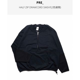 Graphpaper - 新品 23ss PRE_ ハーフジップスウェット graphpaper 黒の