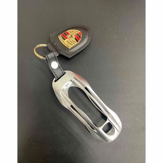 ポルシェ(Porsche)の【送料込み】 ポルシェ 中古porsche シルバーキーカバーセット. (キーケース)