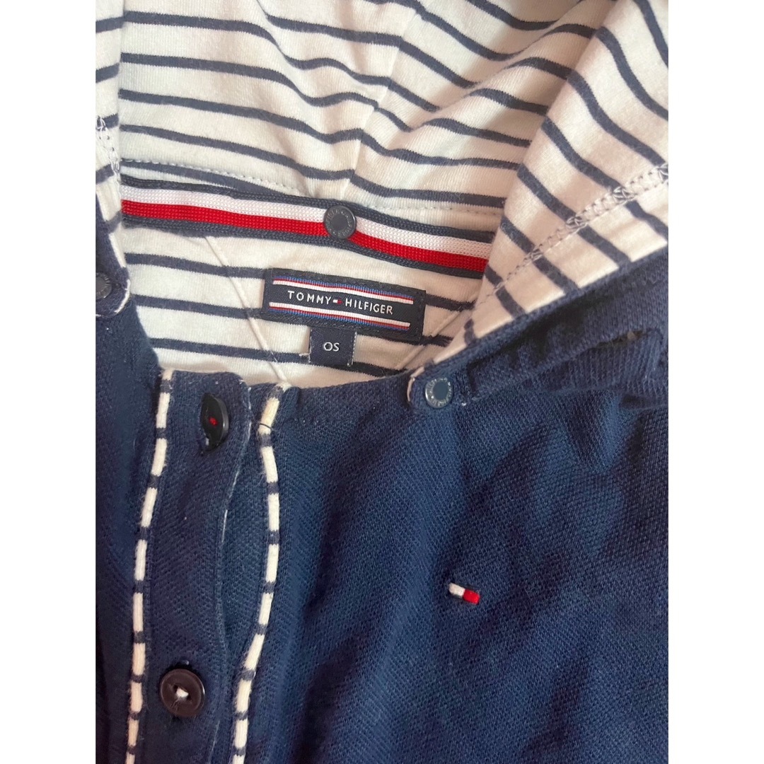 【美品♡】TOMMY HILFIGER ベビーケープ　ポンチョ　おくるみ