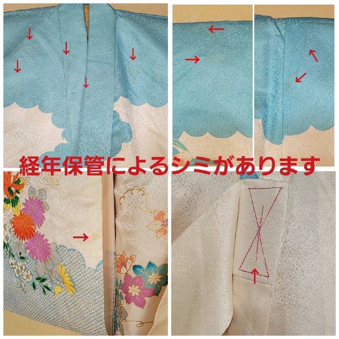 七五三 お宮参り フルセット 3歳 女の子 正絹 刺繍使い 高級 着物 日本製 キッズ/ベビー/マタニティのキッズ服女の子用(90cm~)(和服/着物)の商品写真