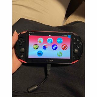 PlayStation Vita - 動作確認済 PS Vita 本体ピンクブラック 充電器 ...