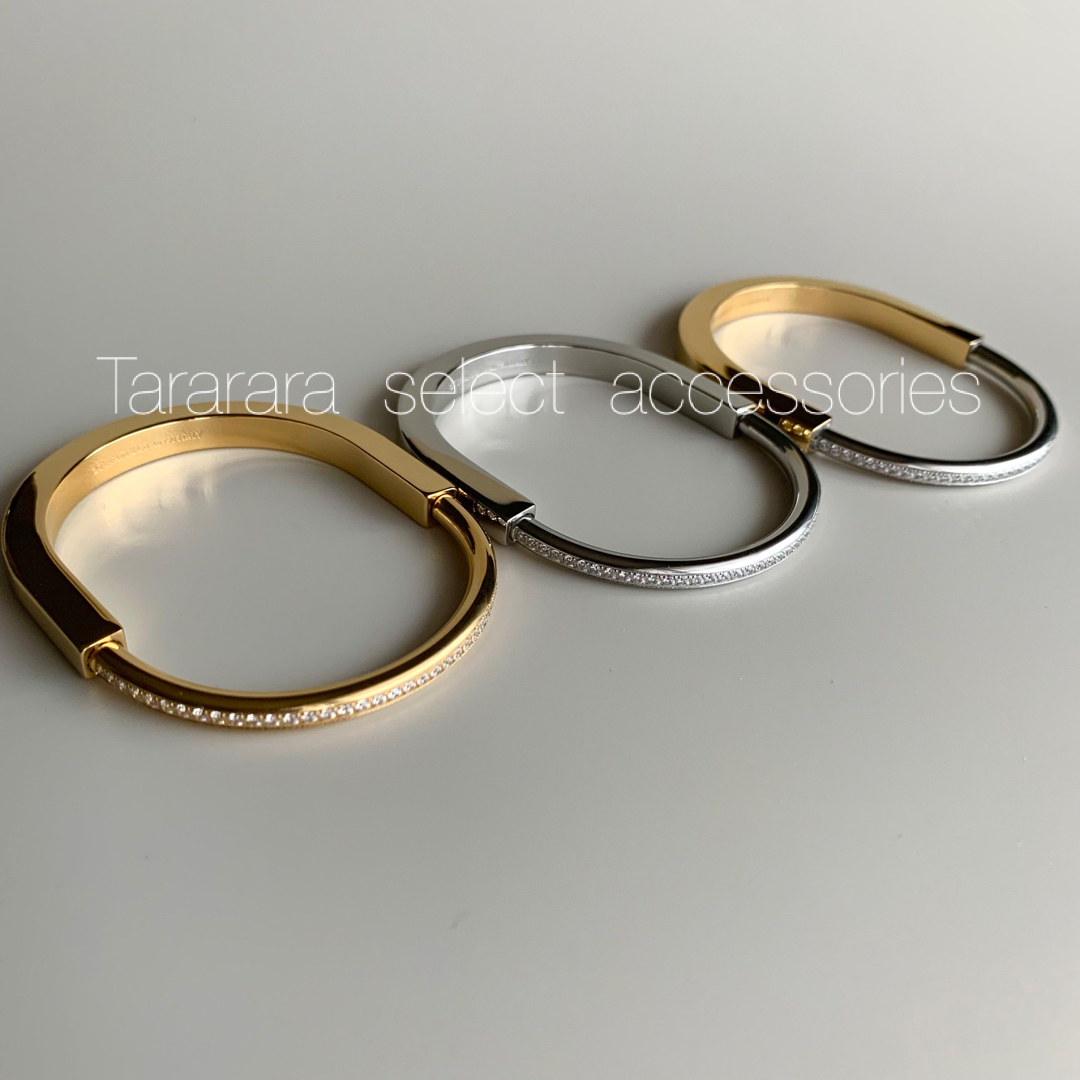 ●stainless upslide czバングルS●金アレ対応 3