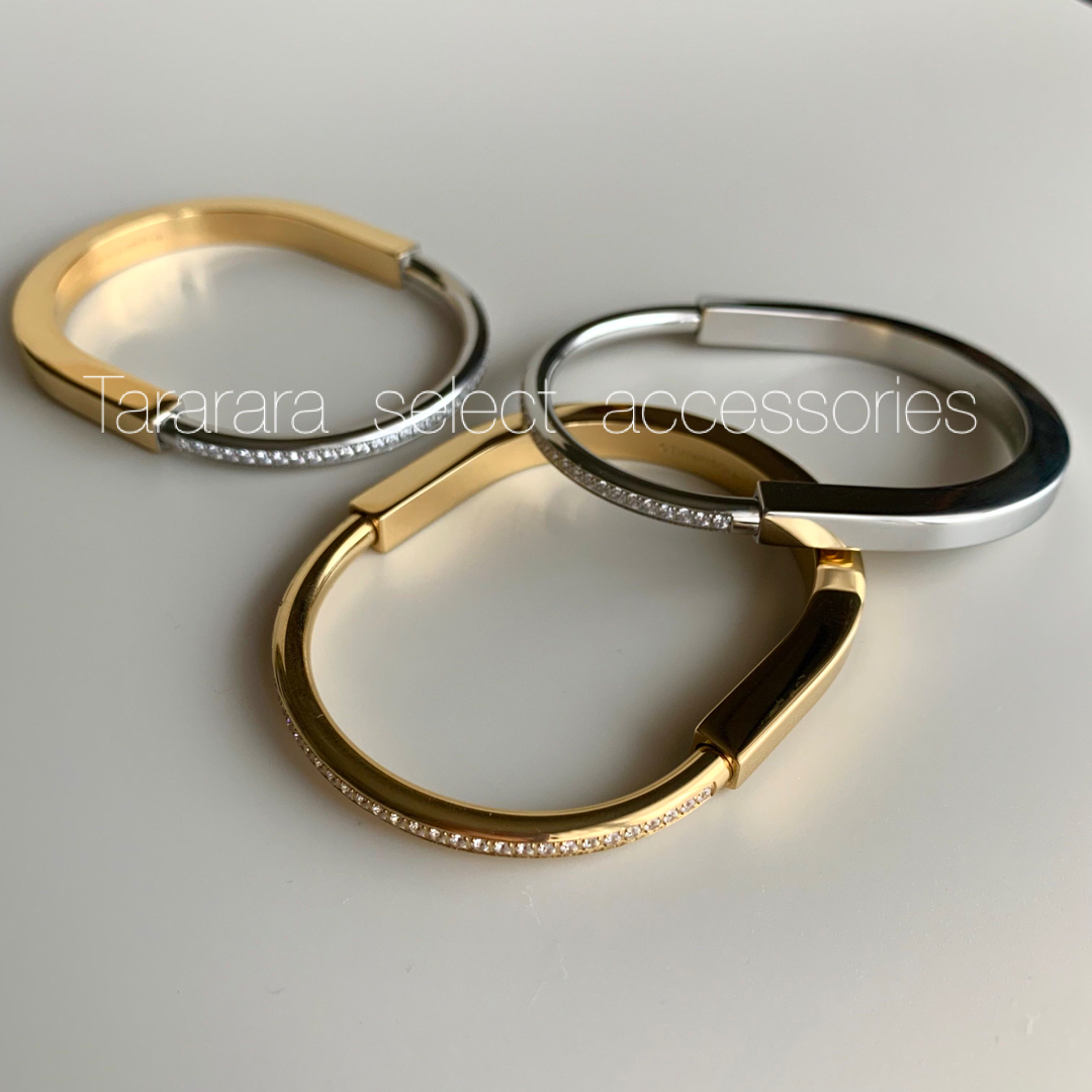 ●stainless upslide czバングルS●金アレ対応 5