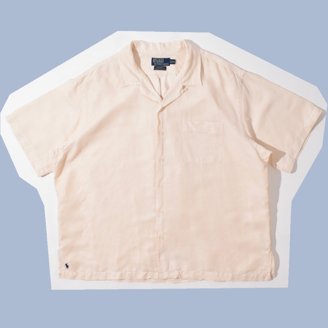 POLO RALPH LAUREN - 90s Polo Ralph Lauren Shirt CALDWELL 白 黒の