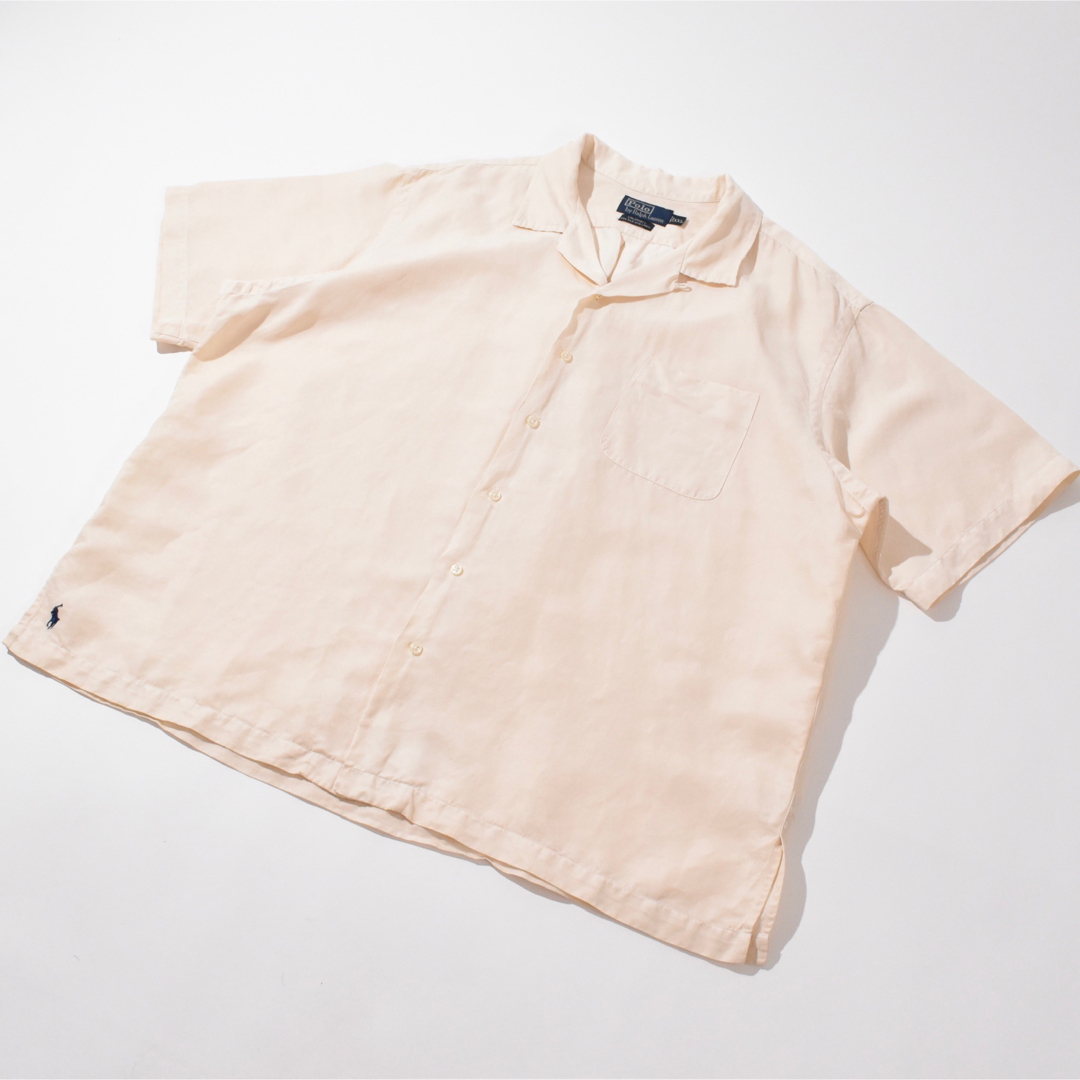 POLO RALPH LAUREN - 90s Polo Ralph Lauren Shirt CALDWELL 白 黒の