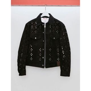 マルタンマルジェラ(Maison Martin Margiela)のMASU "DIAMOND-CUT LEATHER JACKET(テーラードジャケット)