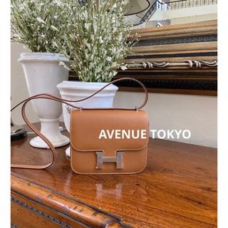 エルメス(Hermes)の新品・ミニコンスタンス18・ゴールド×シルバー金具(ショルダーバッグ)