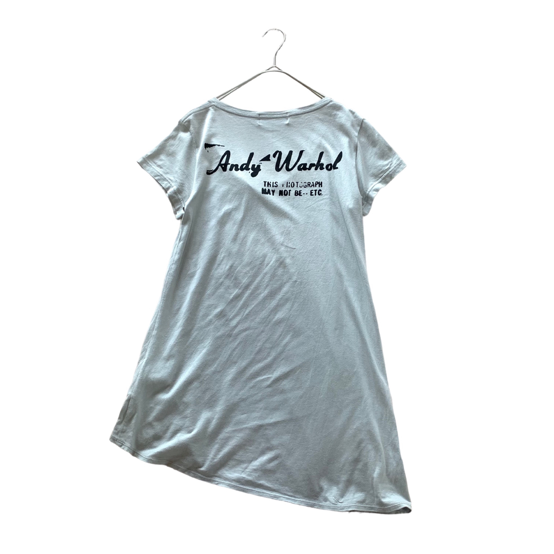 HYSTERIC GLAMOUR(ヒステリックグラマー)のヒステリックグラマー アンディウォーホールグラマー Tシャツ プリント グレー レディースのトップス(Tシャツ(半袖/袖なし))の商品写真
