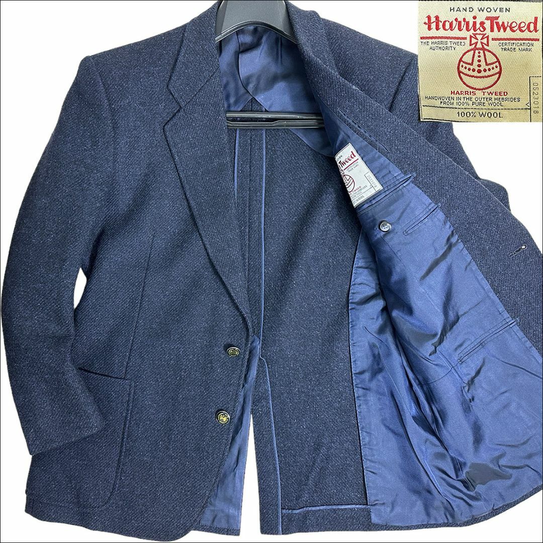 Harris Tweed - J6140 美品 ハリスツイード メタルボタン ツイード ...