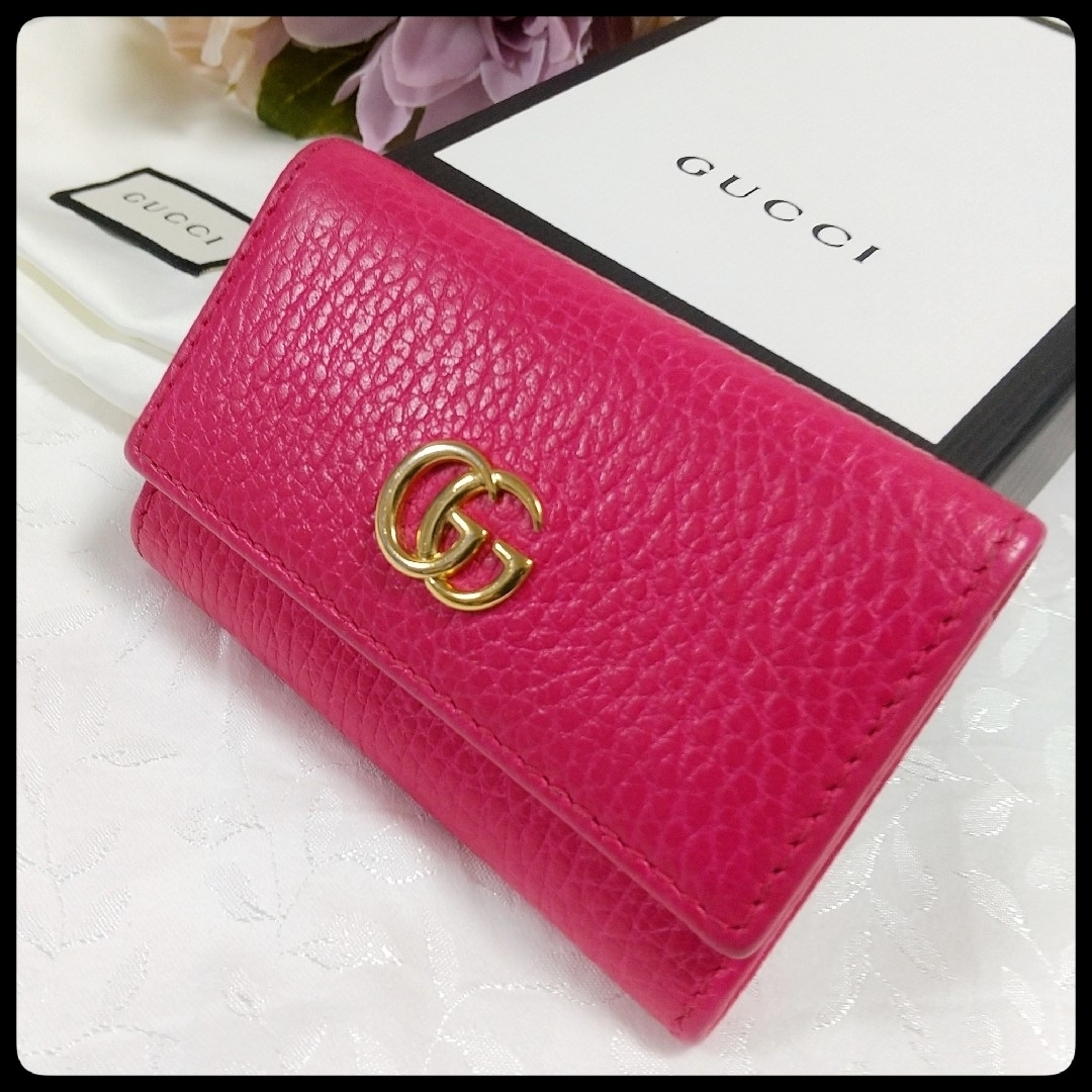 Gucci - 美品 グッチ GUCCI 6連キーケース プチマーモント ダブルG Gucci - 美品 グッチ GUCCI 6連キーケース プチマーモント ダブルG