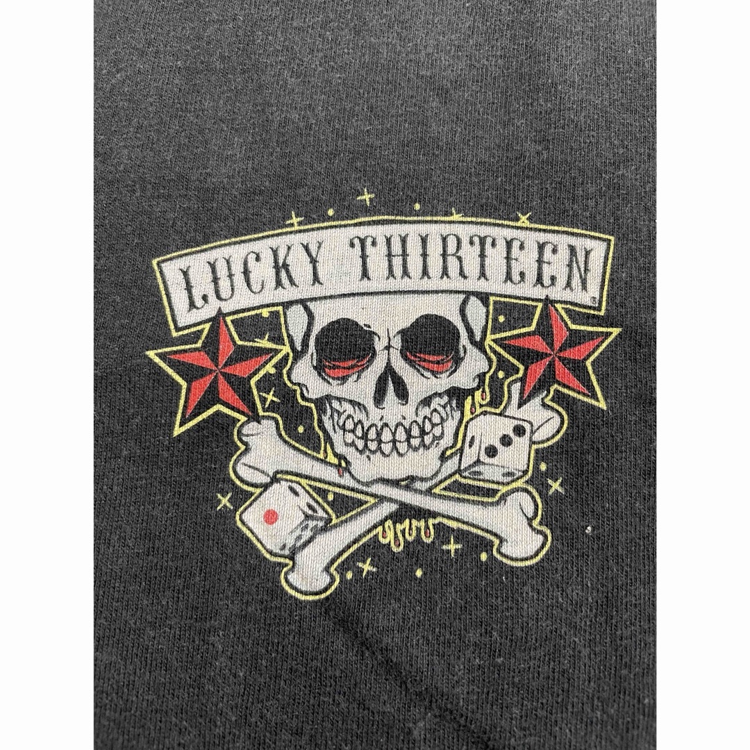 LUCKY13(ラッキーサーティーン)の90s『LUCKY-13』ラッキーサーティーン　Tシャツ　USA製　アメリカ製 メンズのトップス(Tシャツ/カットソー(半袖/袖なし))の商品写真