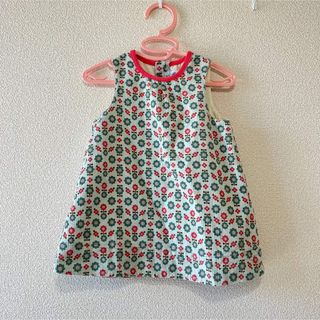 プチバトー(PETIT BATEAU)の❤️プチバトー❤️　花柄ワンピース　80サイズ　18m(ワンピース)