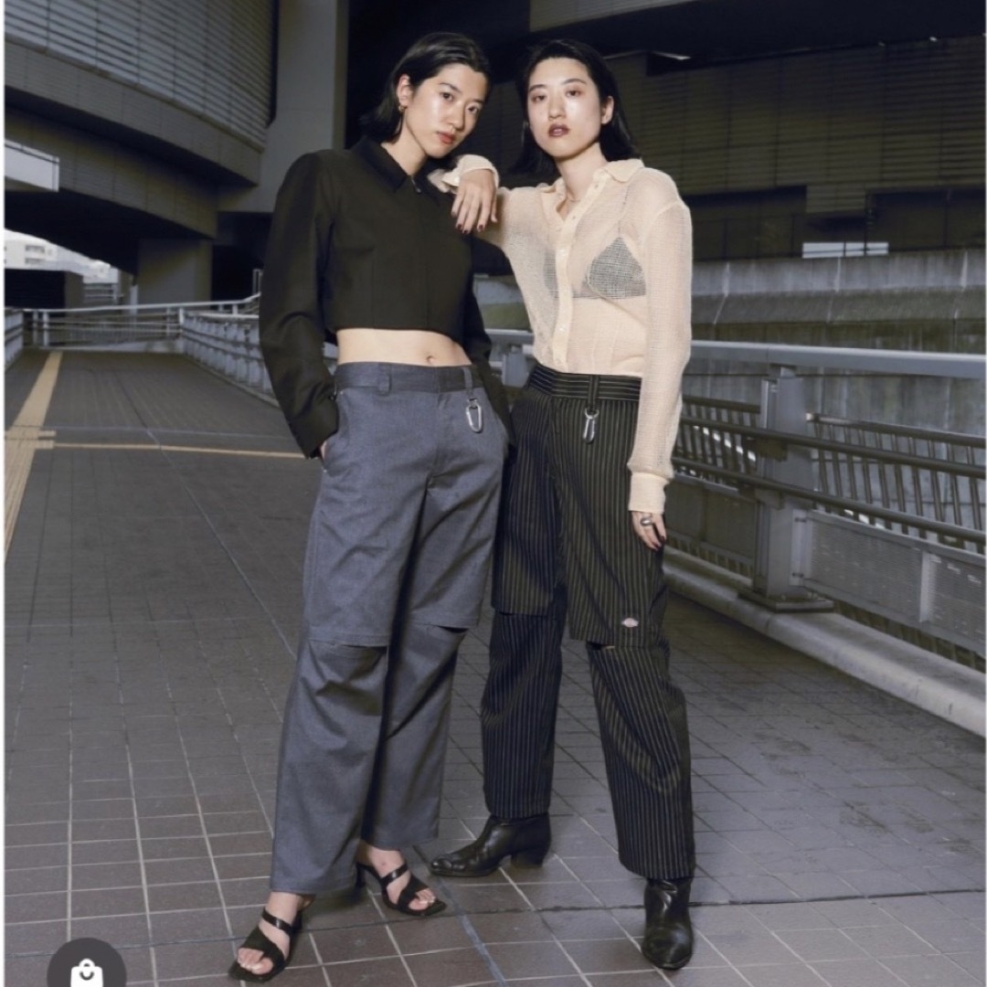 moussy - MOUSSY×DICKIES（R）KNEE SLIT パンツ♡限定グレーの通販 by ...