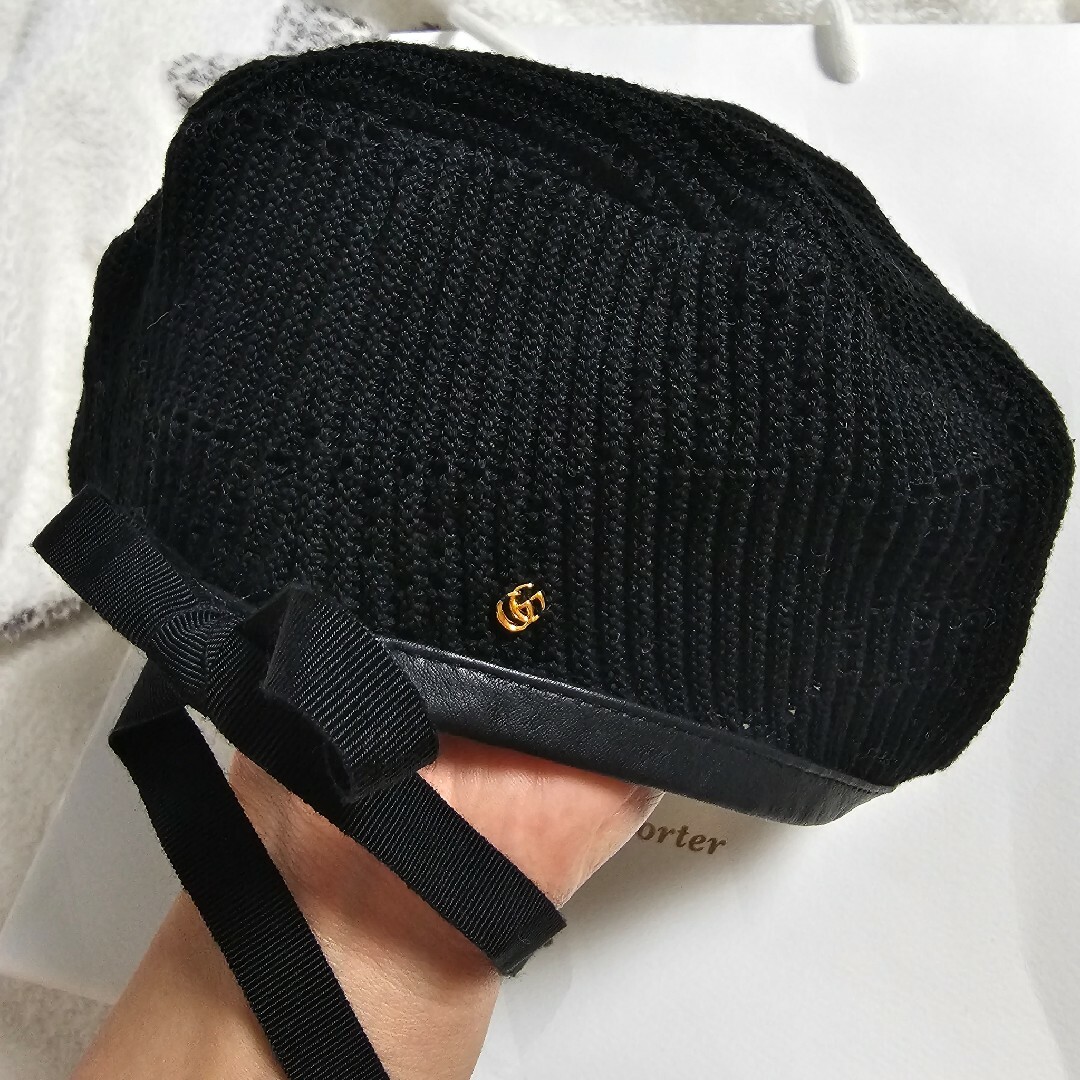 Gucci(グッチ)の1点のみ！GUCCI◆クロシェ ベレー帽 レディースの帽子(ハンチング/ベレー帽)の商品写真