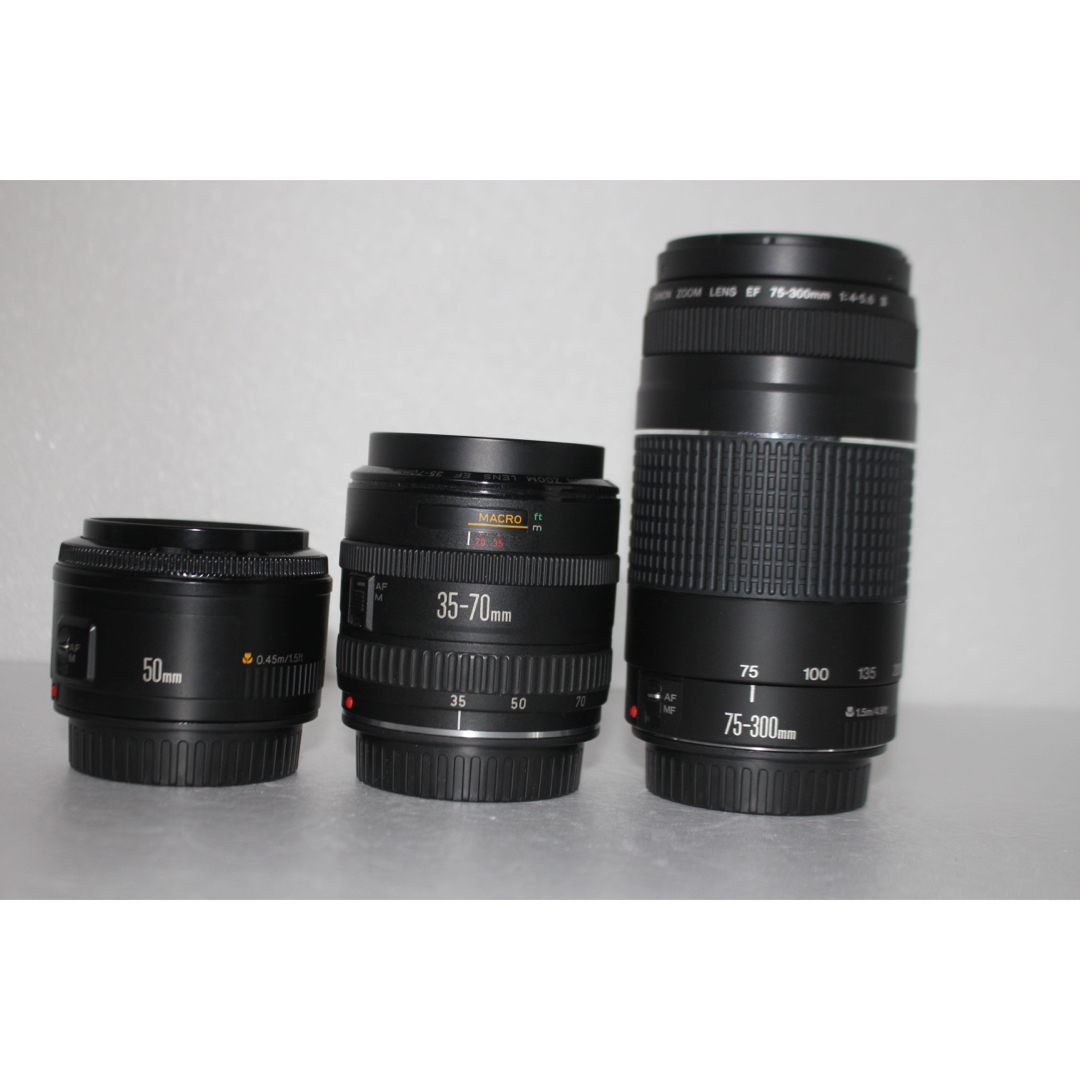 Canon - 保証付 Canon EOS 9000D標準&望遠&単焦点トリプルレンズ
