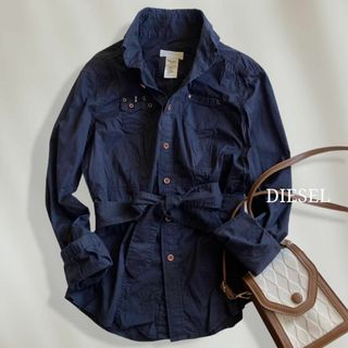 ディーゼル(DIESEL)の【希少♡】　ディーゼル　異素材リボンベルト　デザインロゴ入りロングスリーブシャツ(シャツ/ブラウス(長袖/七分))