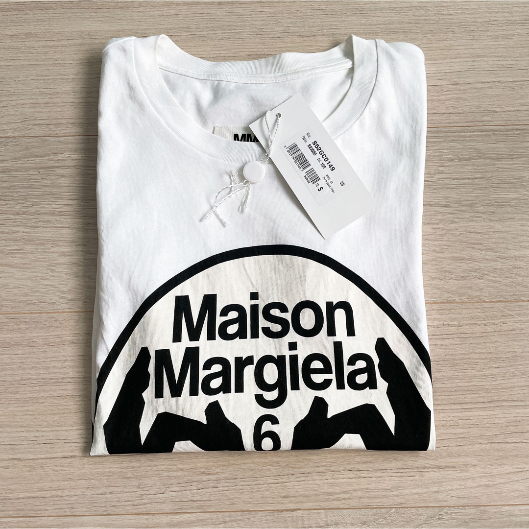 MM6 Maison Margielaロゴプリント半袖Tシャツ