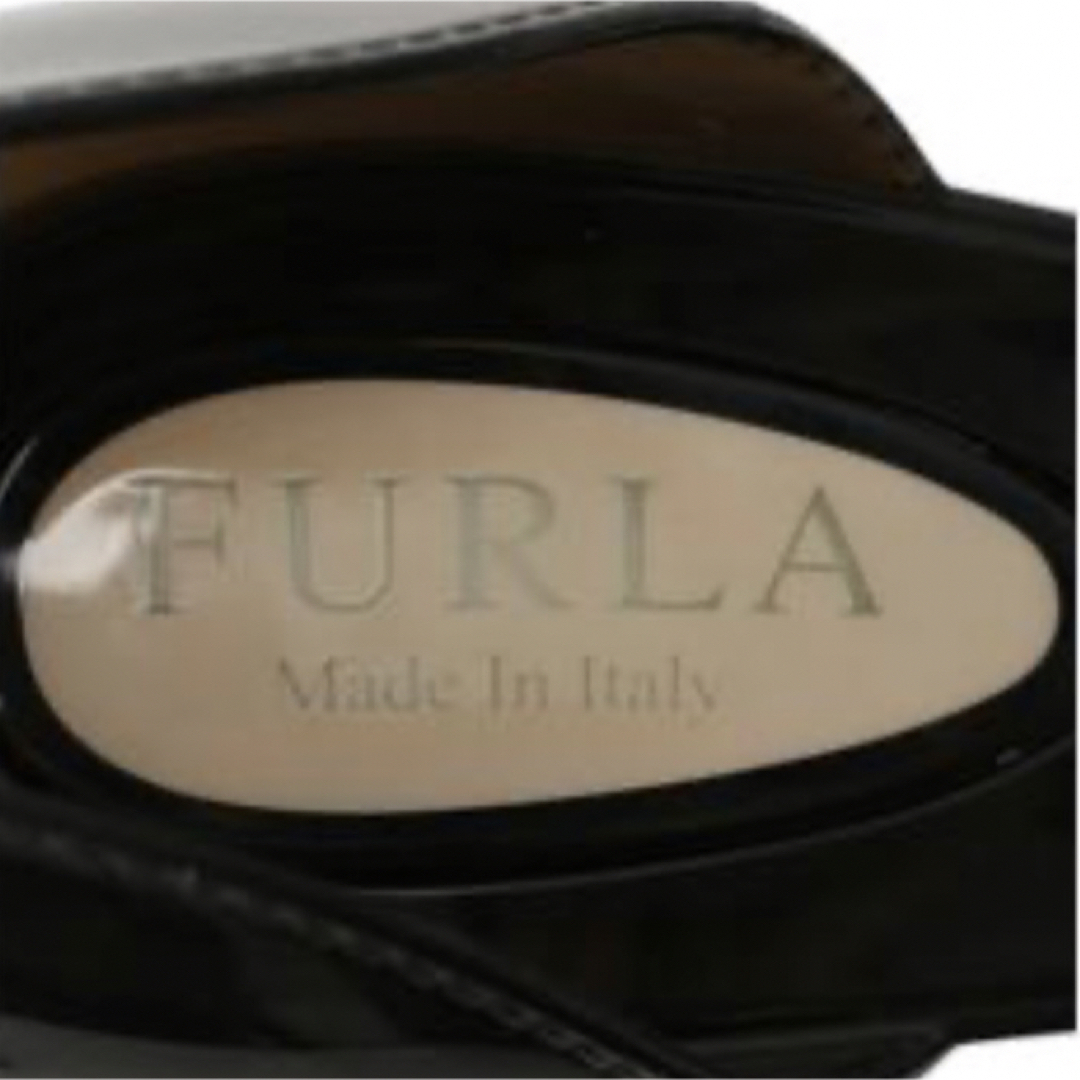 Furla(フルラ)のフルラ FURLA パンプスオーロラ 黒 白 38シューズ ラバー リボン レディースの靴/シューズ(ハイヒール/パンプス)の商品写真