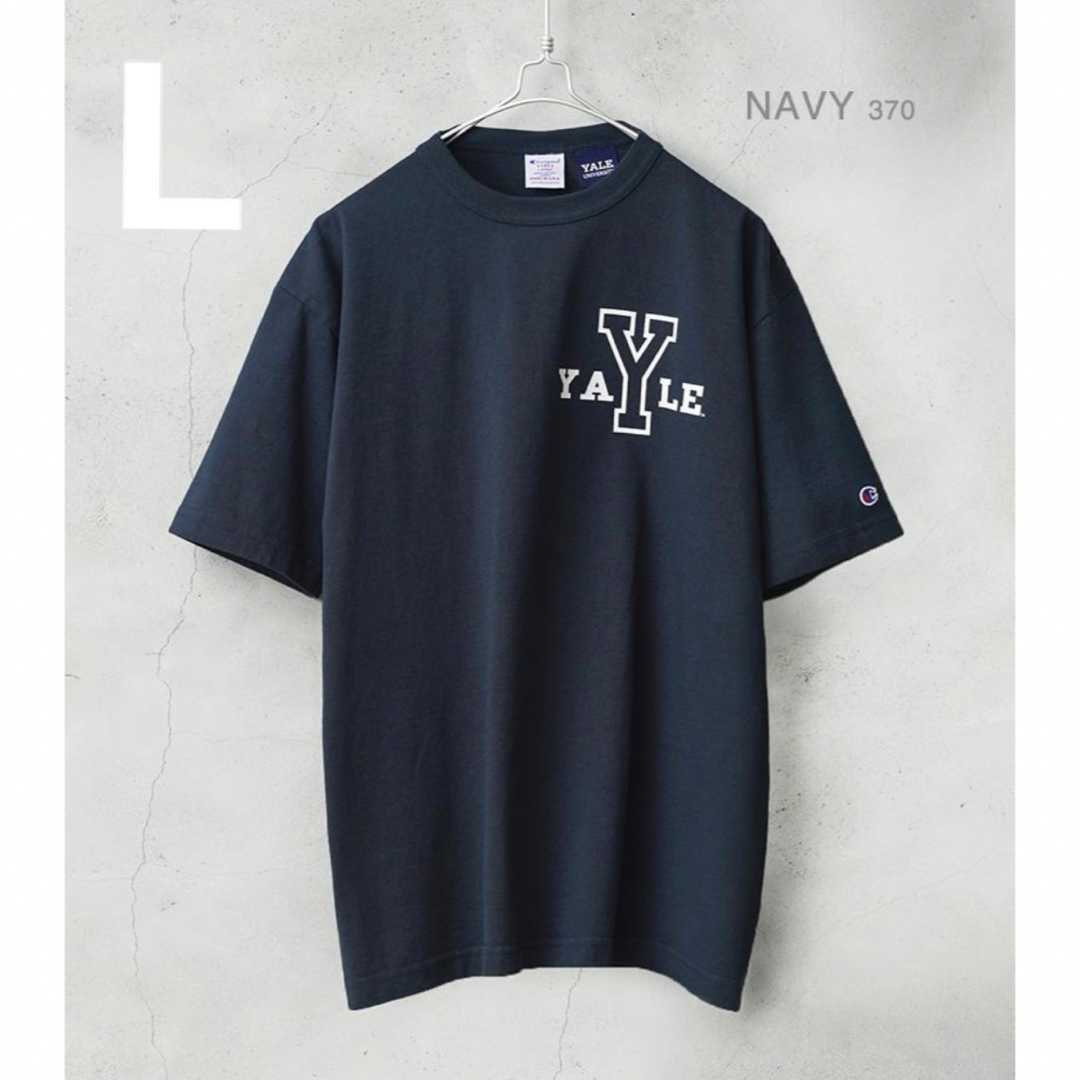 【新品】Champion T-1011 カレッジtシャツ YALE ラバーロゴ