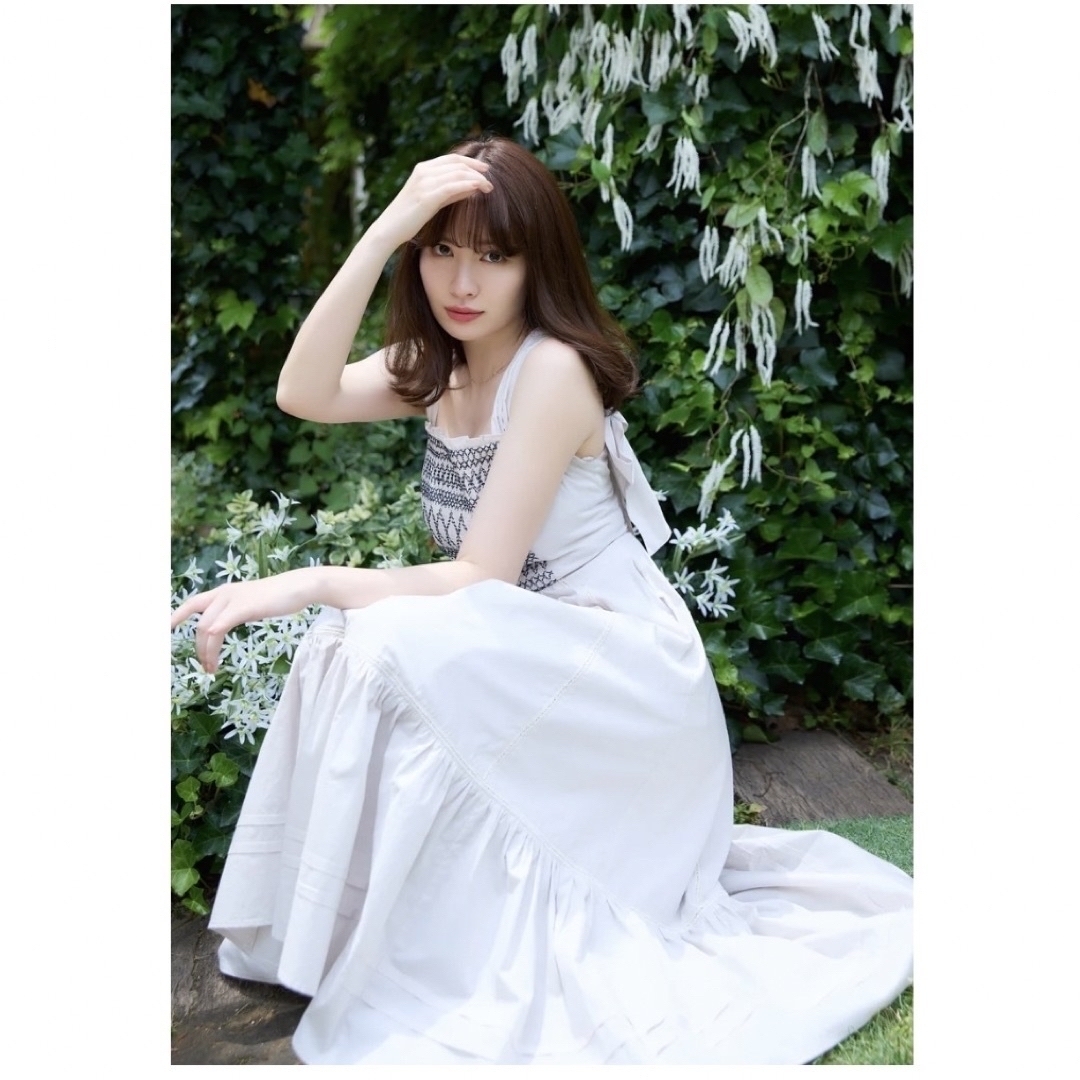 銀座 Herlioto Back Ribbon Smocked Long Dress | www.takalamtech.com