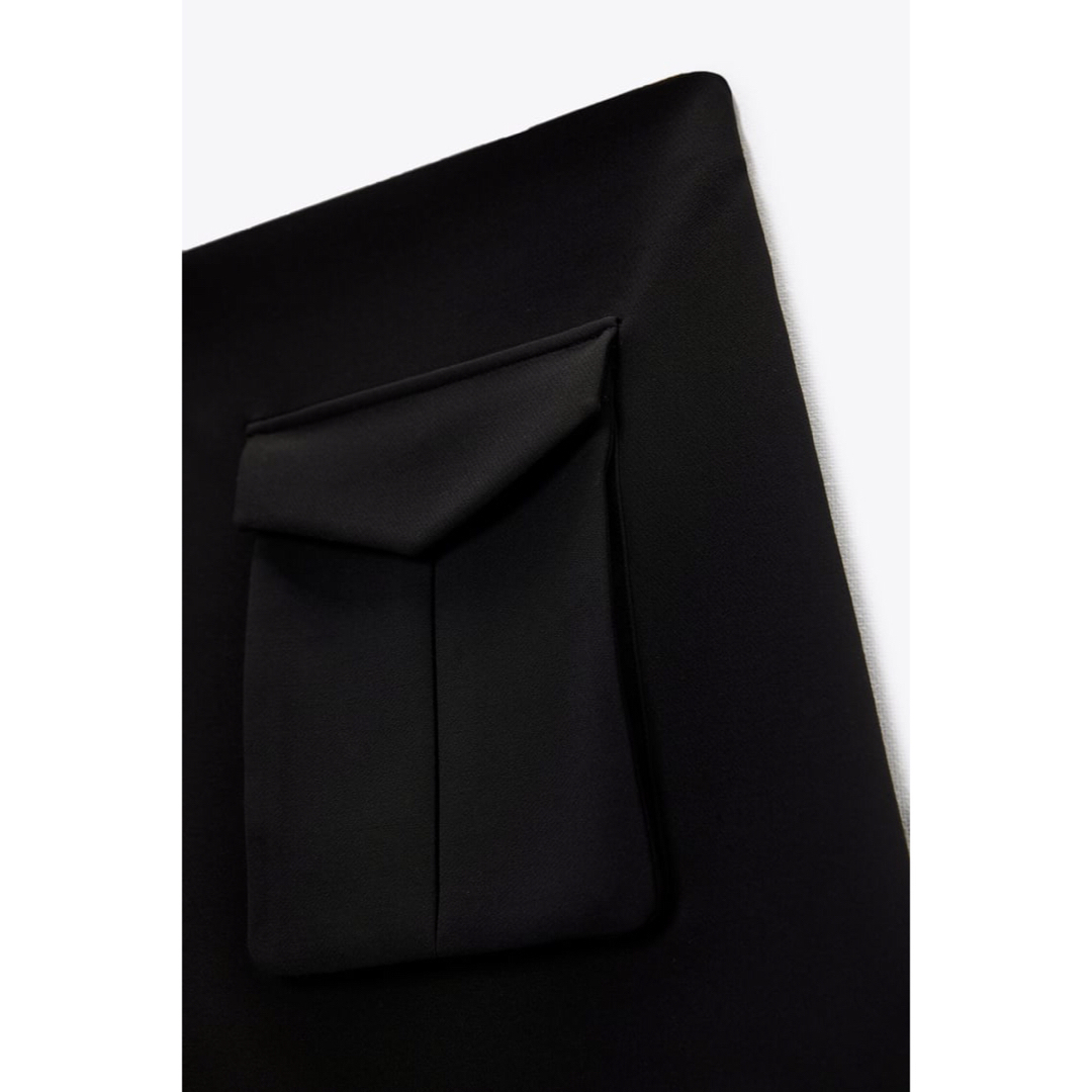 ZARA - ZARA カーゴ スコート アシンメトリー ブラックの通販 by ZARA - ZARA カーゴ スコート アシンメトリー ブラックの通販 by