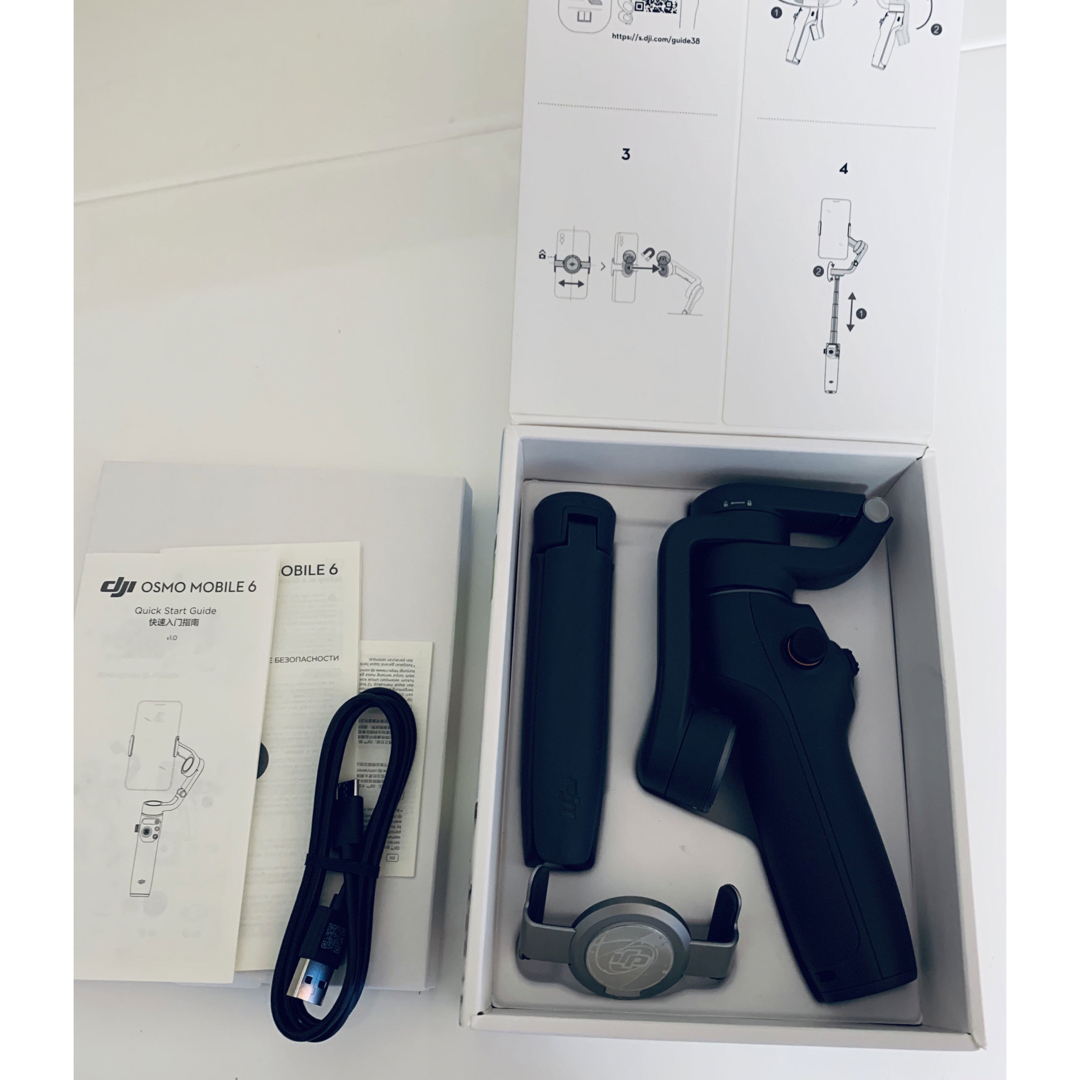 ★美品DJI ジンバルOsmo Mobile 6 android・IOS対応M06001外形寸法展開時