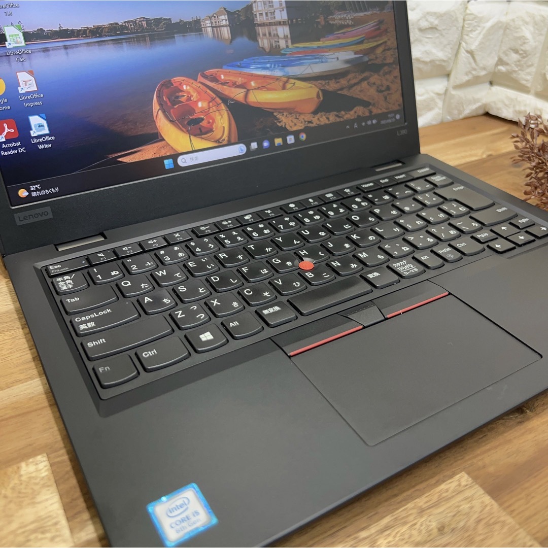 【美品】Thinkpad L390☘メモ16GB☘i5第8世代☘SSD256GB 4