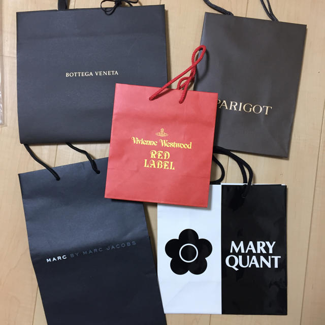 MARC BY MARC JACOBS(マークバイマークジェイコブス)のショップ袋 5つセット！ レディースのバッグ(ショップ袋)の商品写真