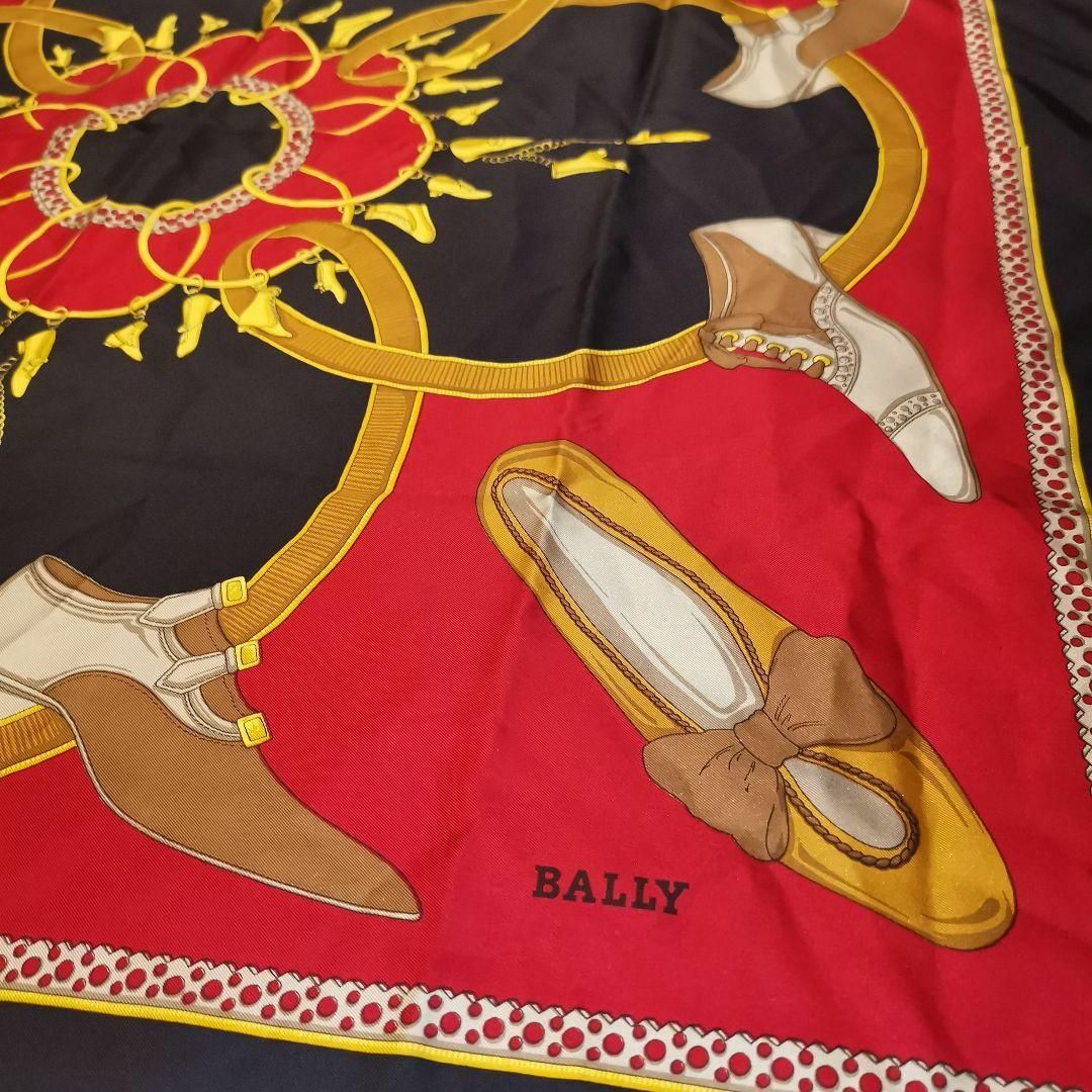 1390未使用 バリー　BALLY　スカーフ　シルク　ヴィンテージ　パンプス 6