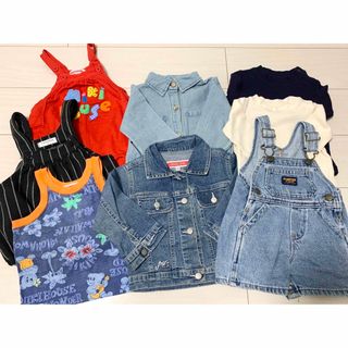 ミキハウス(mikihouse)の子供服まとめ売り　サロペット他(ロンパース)