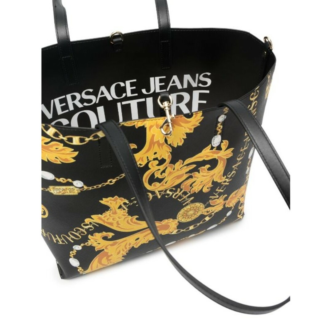 VERSACE JEANS COUTURE ハンドバッグ ブラック