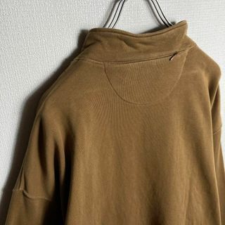HUF - 【希少XLサイズ】ハフ ハーフジップ ワンポイント刺繍ロゴ入り