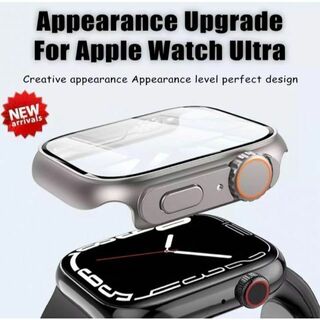 Apple Watch 8 7 45mm用 Ultra風プロテクターケース(モバイルケース/カバー)