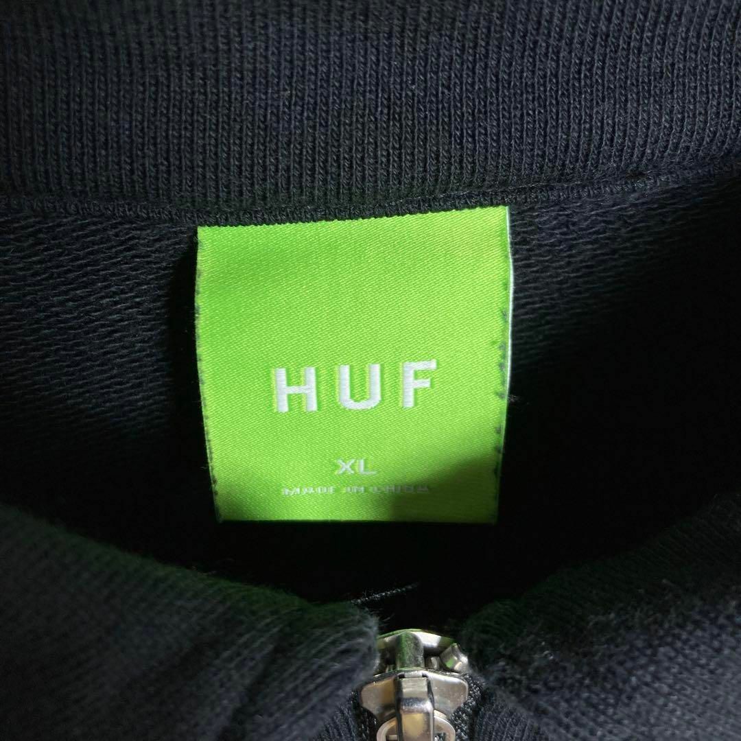 HUF - 【希少XLサイズ】ハフ ハーフジップ センター刺繍ロゴ入り ...