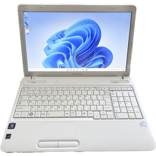 ダイナブック(dynabook)のホワイト 見やすいワイド画面ノートパソコン TOSHIBA dynabook(ノートPC)