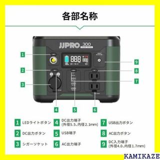 ☆在庫処分 JJPRO ポータブル電源300／300W A ation 1306