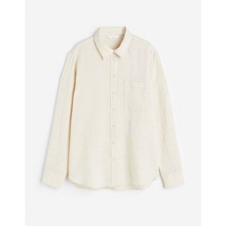 エイチアンドエム(H&M)のリネンシャツ　ベージュ(シャツ/ブラウス(長袖/七分))