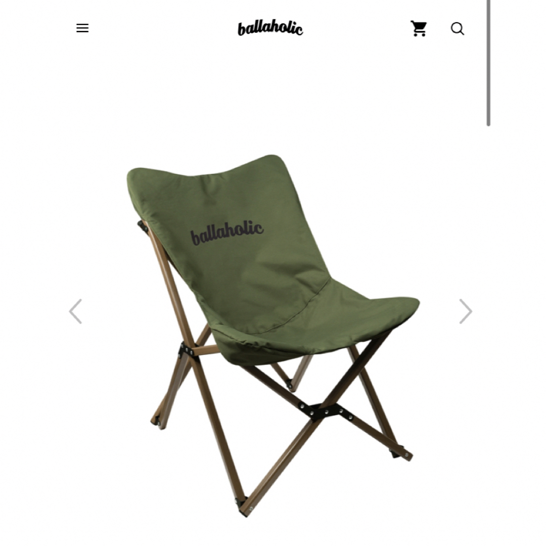 希少Logo Courtside Folding Chair (olive)