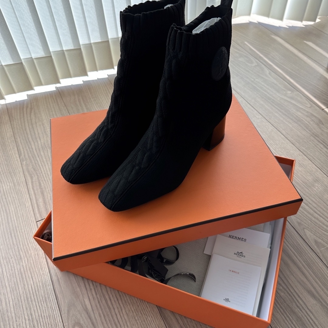 HERMES エルメス ヴォルヴェール ニットブーツ 39.5 (25.5cm