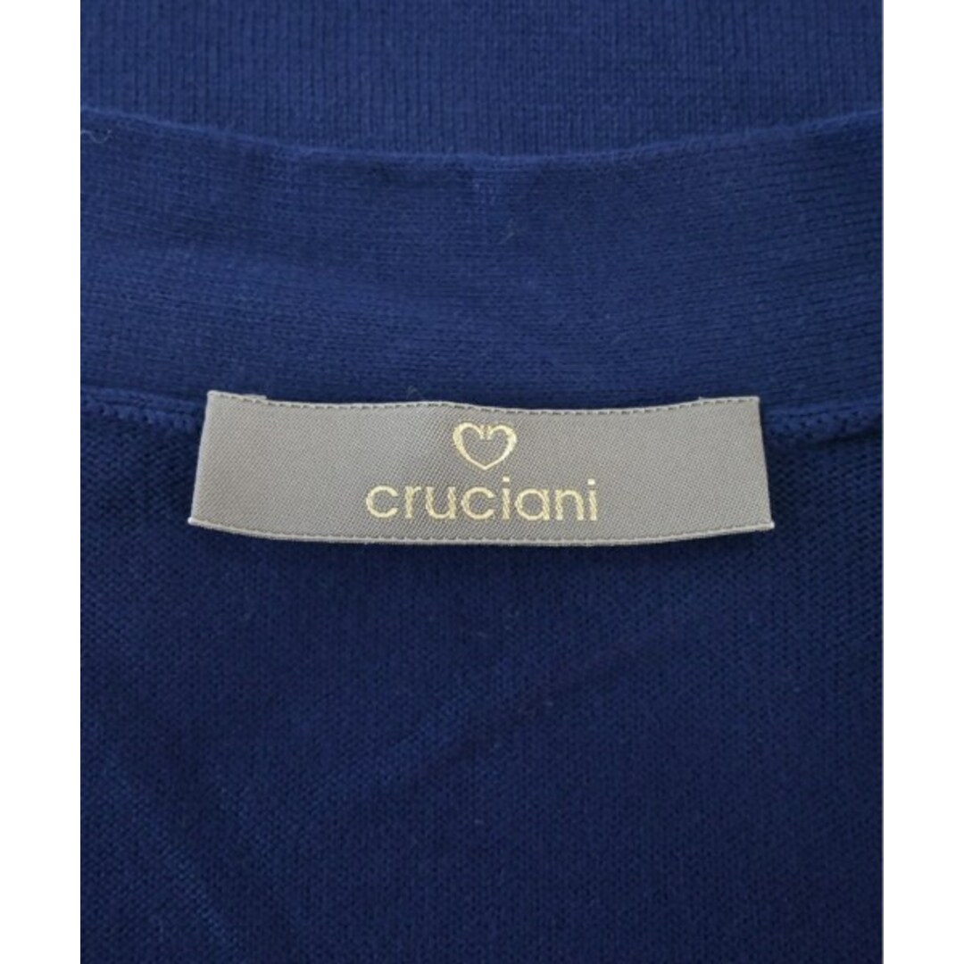 Cruciani(クルチアーニ)のCruciani クルチアーニ カーディガン 46(M位) 紺 【古着】【中古】 メンズのトップス(カーディガン)の商品写真