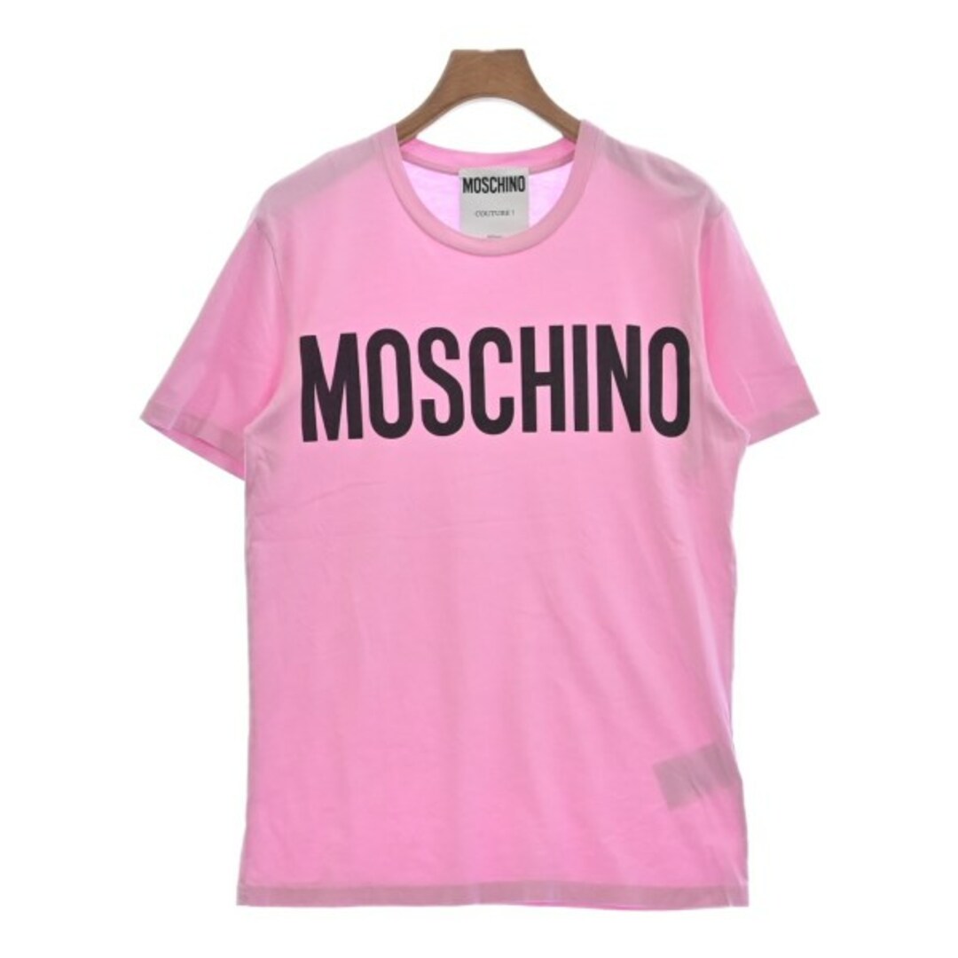 □46/ MOSCHINO COUTURE! モスキーノ ラバーロゴ Tシャツ - Tシャツ