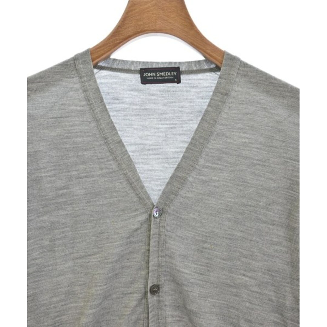 JOHN SMEDLEY ジョンスメドレー カーディガン S グレー