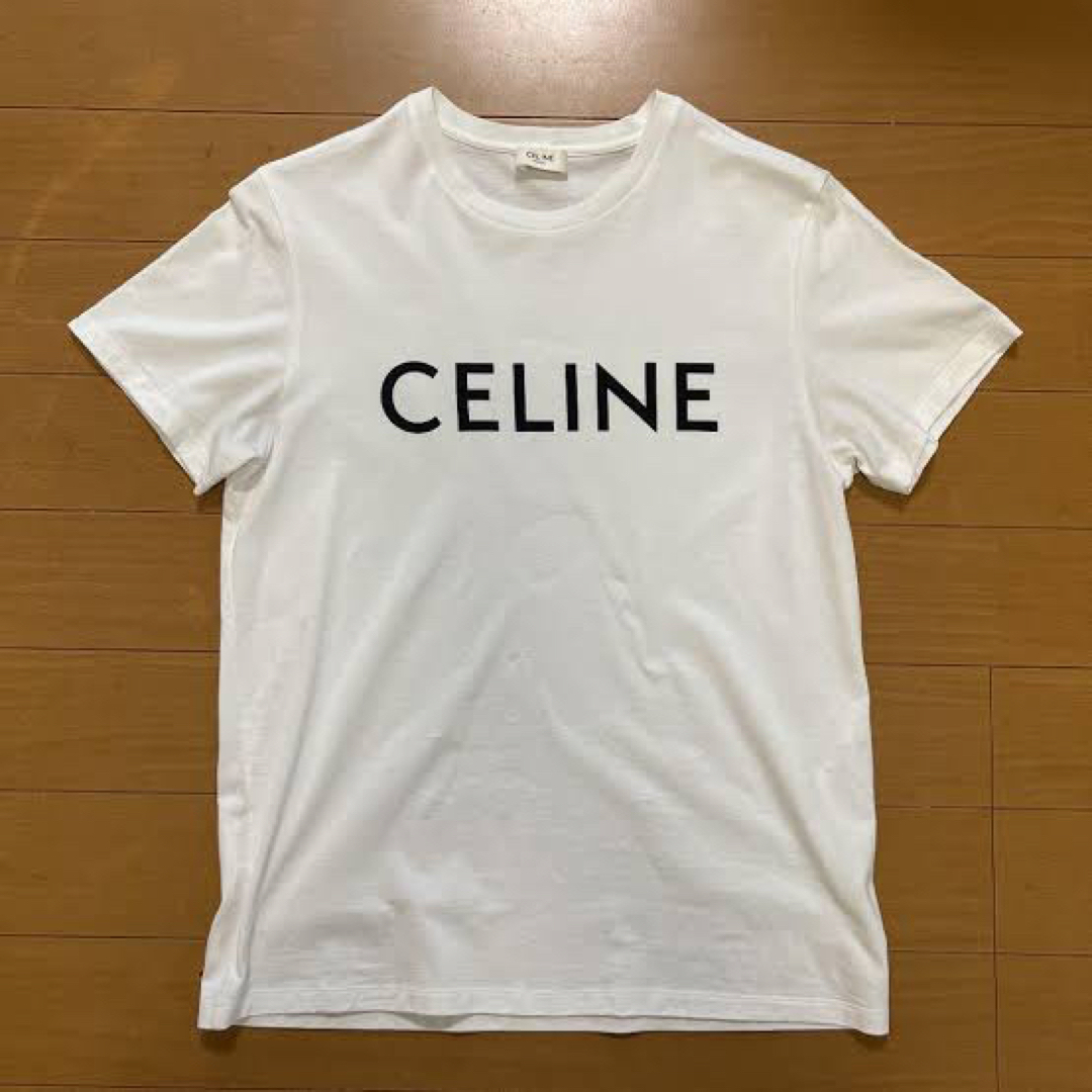 トップスCELINE ロゴTシャツ