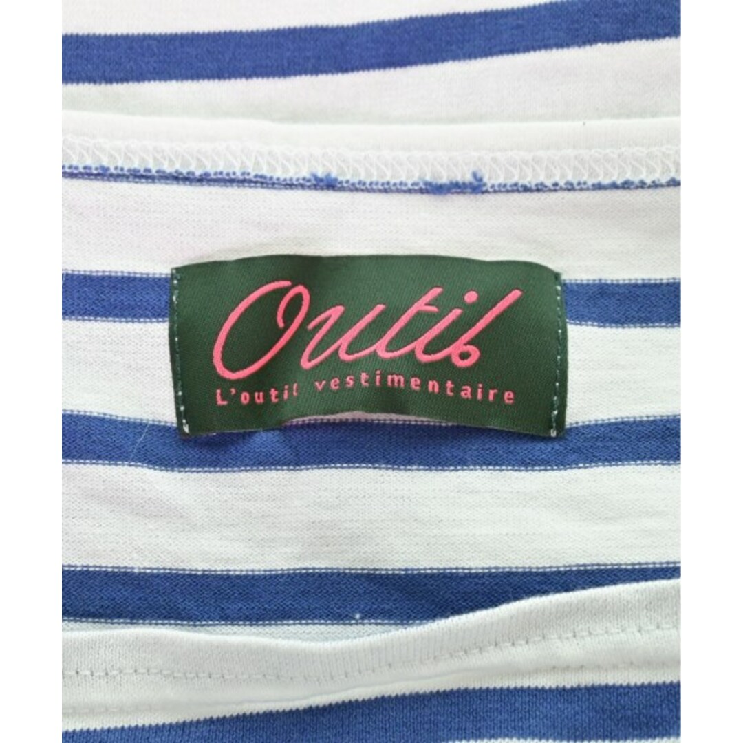 OUTIL ウティ Tシャツ・カットソー 1(S位) 白x青(ボーダー) 【古着】【中古】 OUTIL ウティ Tシャツ・カットソー 2(M位) 白x青(ボーダー)