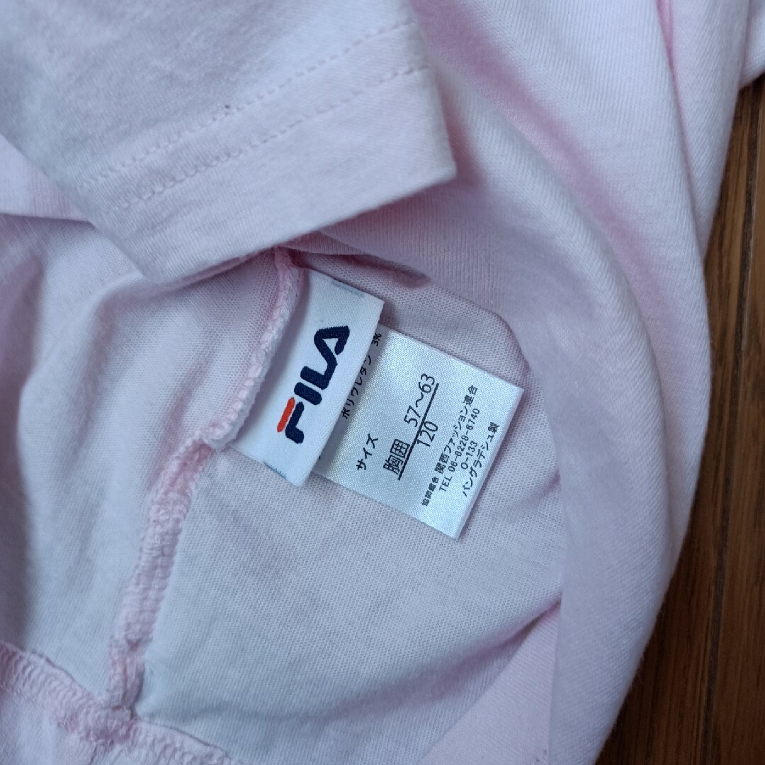 FILA(フィラ)のFILA　Ｔシャツ120 キッズ/ベビー/マタニティのキッズ服女の子用(90cm~)(Tシャツ/カットソー)の商品写真